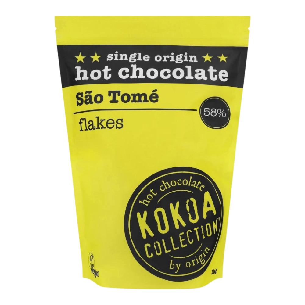 Kokoa Collection - Sao Tome 58% (1kg) Drinking Chocolate Flakes