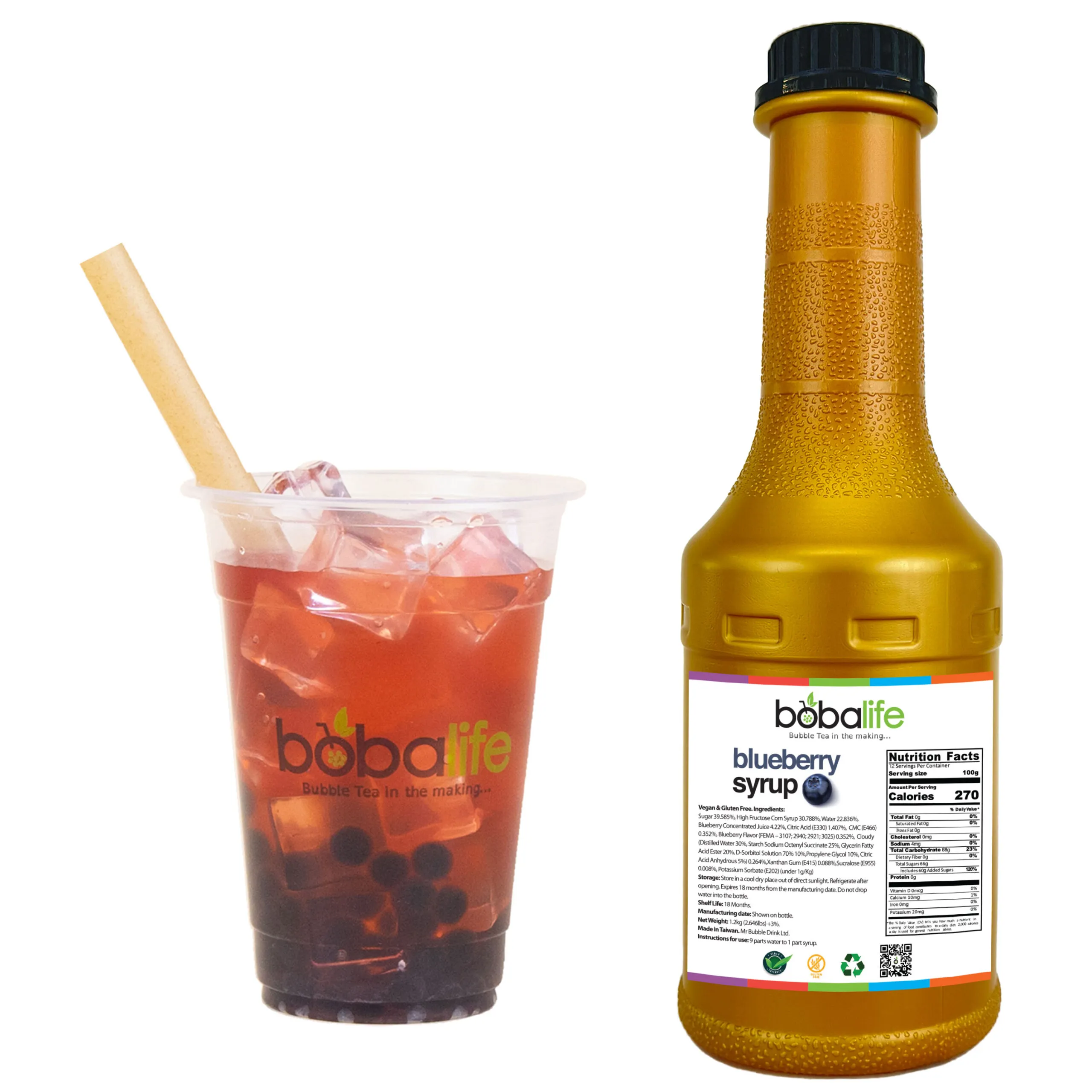 Bubble Tea - Blueberry Syrup (1.2kg)