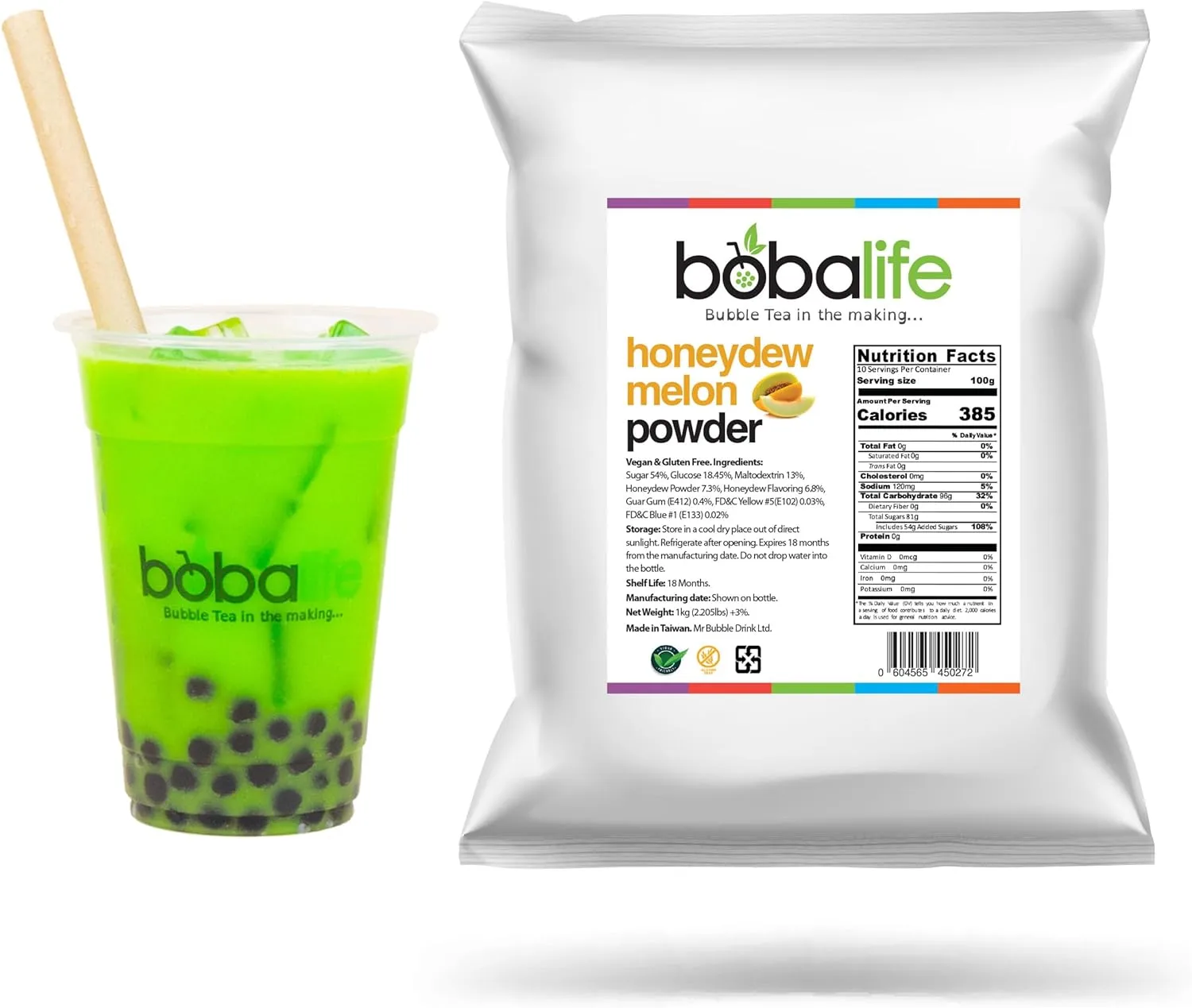 Bubble Tea - Honeydew Melon Powder (1kg)