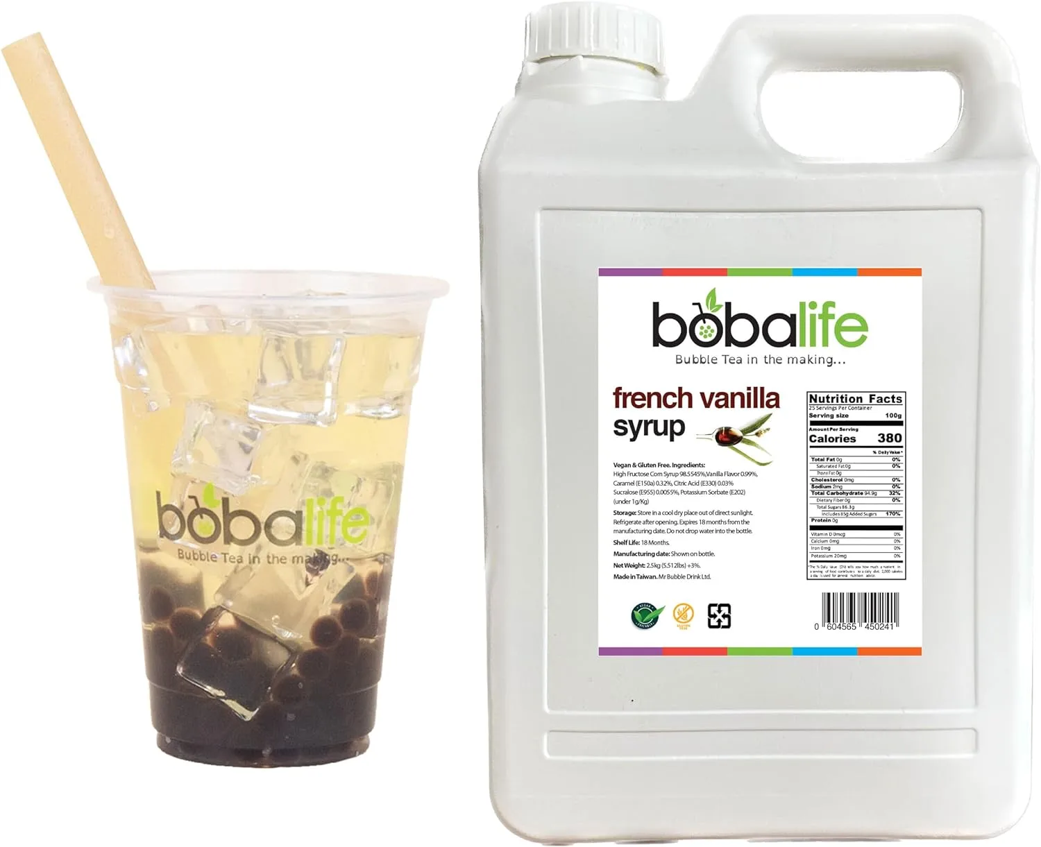 Bubble Tea - French Vanilla Syrup (2.5kg)