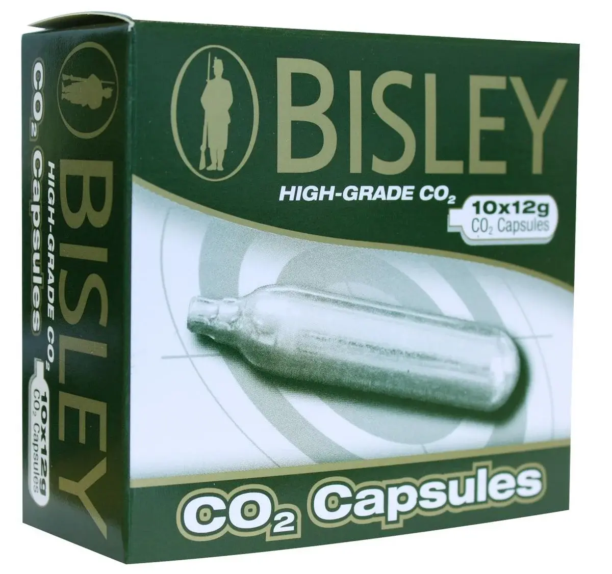 Bisley CO2 12g Cartridges (Non-Threaded) - Box of 10