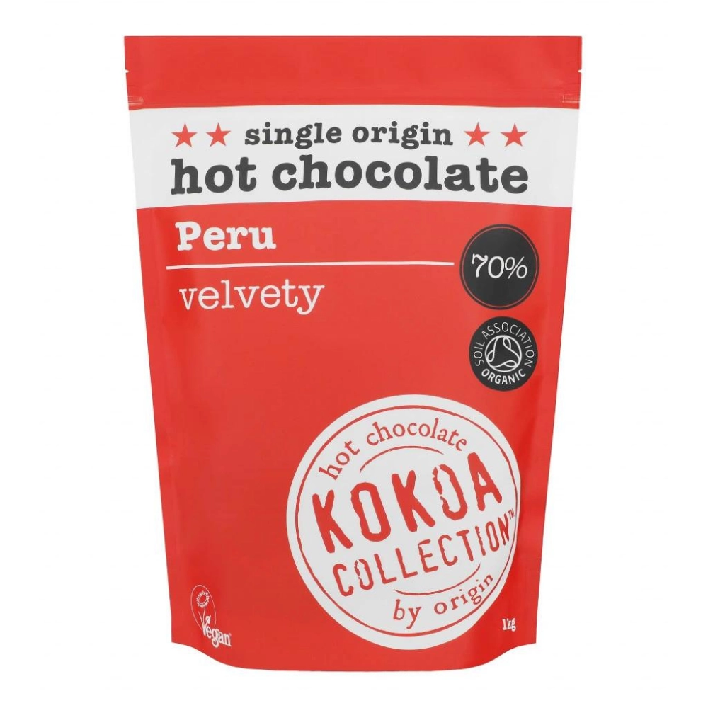 Kokoa Collection (1kg) - Peru (70% Cocoa) Hot Choc Tablets - Organic